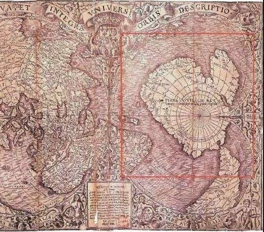 antartida Los Enigmáticos mapas del mundo de Piri Reis